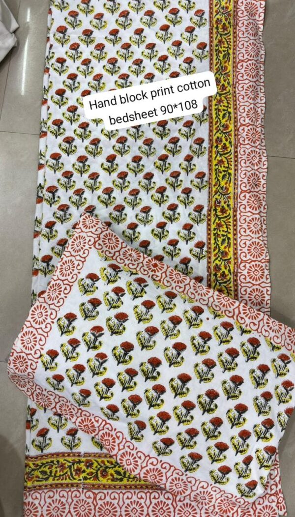 Block Print Bedsheet With 2 Pillow