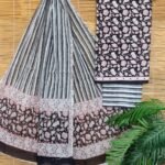 Jaipuri Print Cotton Suit With Cotton Dupatta