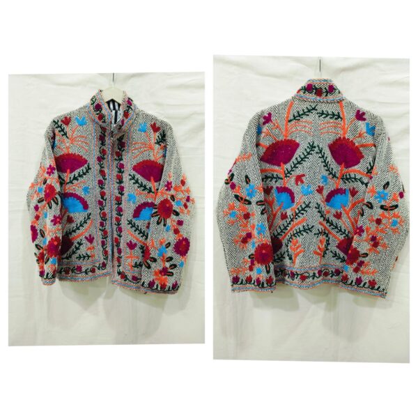 Khadhi Cotton Suzani Jacket