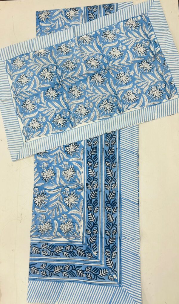 Block Print Bedsheet With 1 Pillow