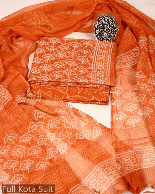 Block Print Kota Doriya Suit