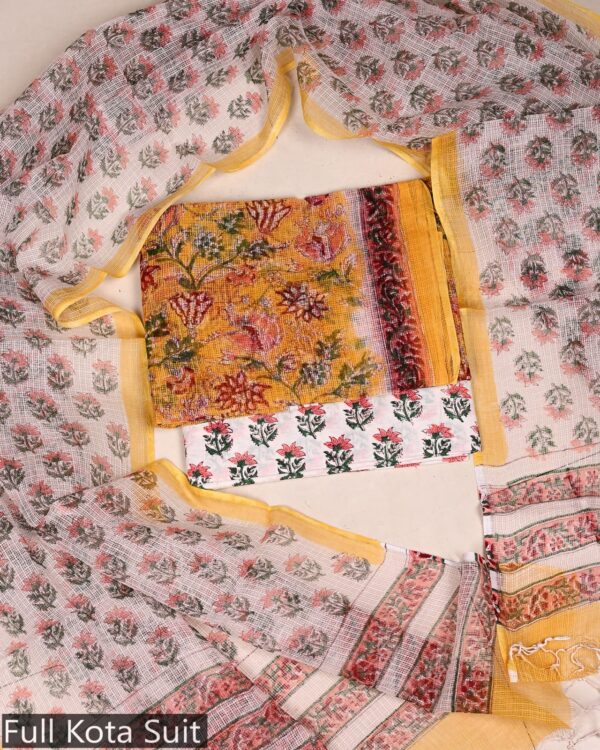Block Print Kota Doriya Suit