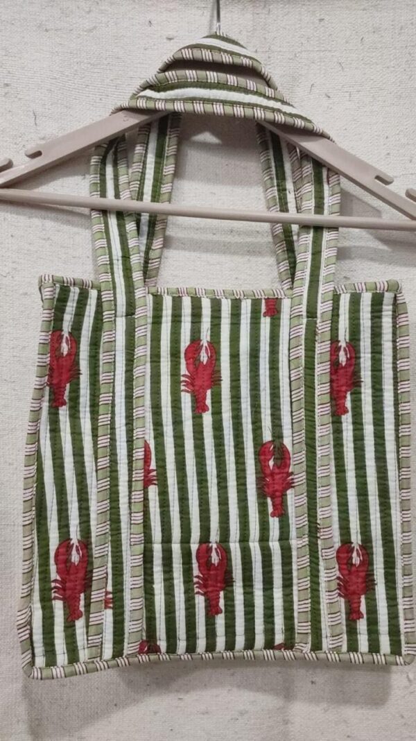 Jaipuri Print Quilted Small Bag & Tiffin Bag