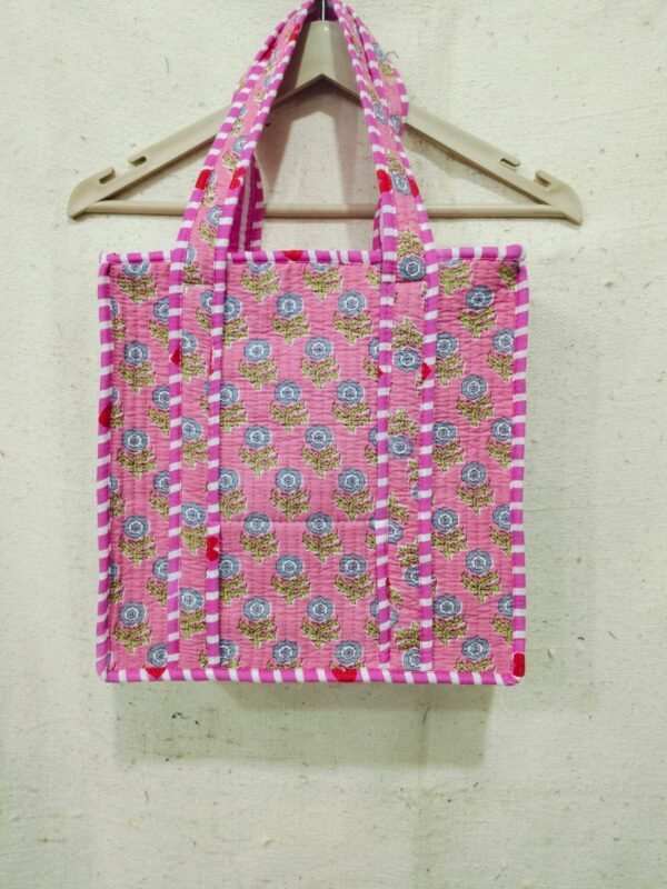 Jaipuri Print Quilted Small Bag & Tiffin Bag