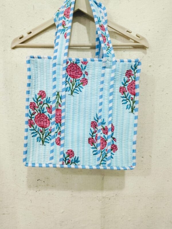 Jaipuri Print Quilted Small Bag & Tiffin Bag