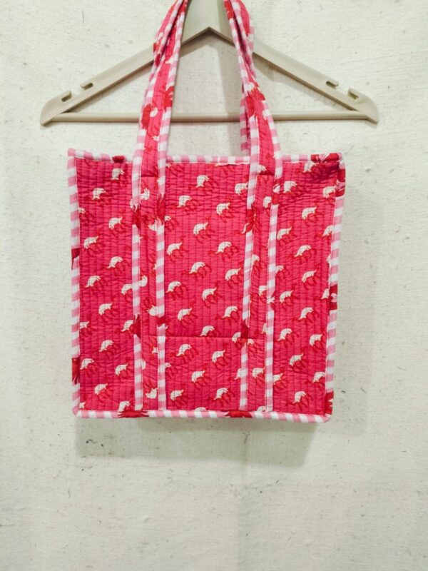 Jaipuri Print Quilted Small Bag & Tiffin Bag