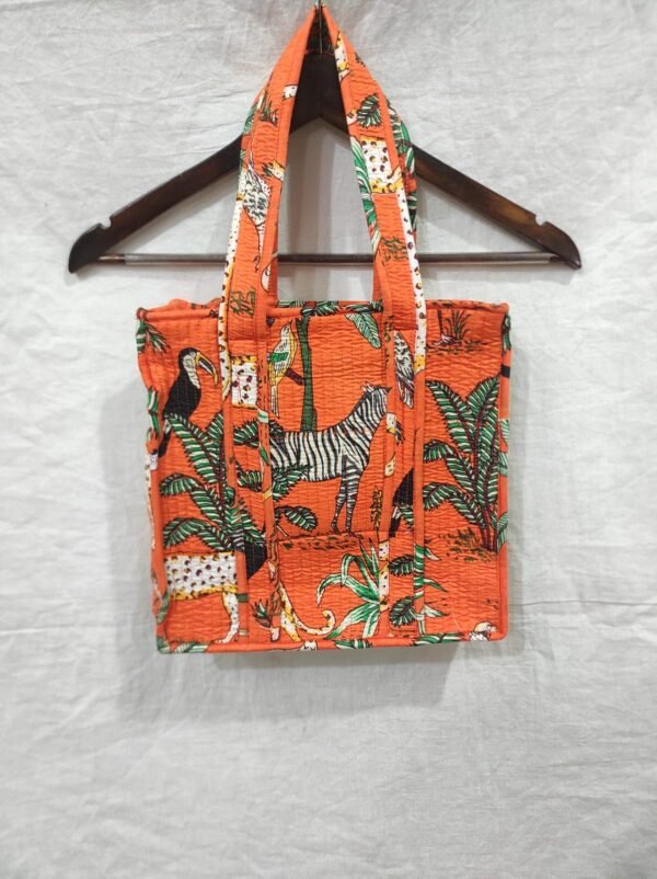 Jaipuri Print Quilted Small Bag & Tiffin Bag