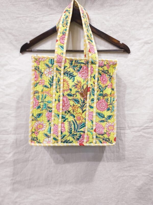 Jaipuri Print Quilted Small Bag & Tiffin Bag