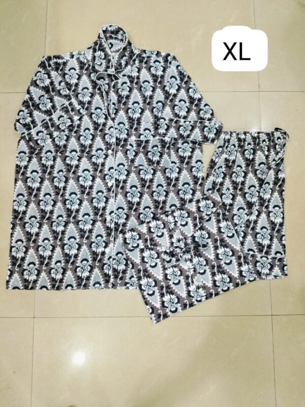Jaipuri Print Short Night Suit