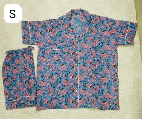 Jaipuri Print Short Night Suit