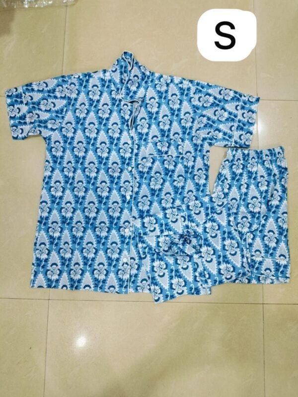 Jaipuri Print Short Night Suit