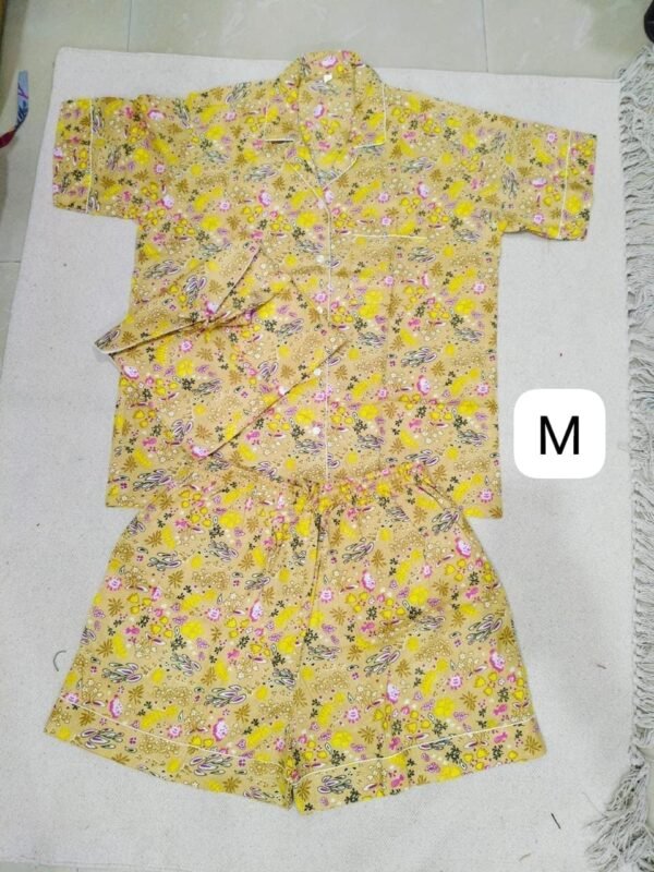 Jaipuri Print Short Night Suit