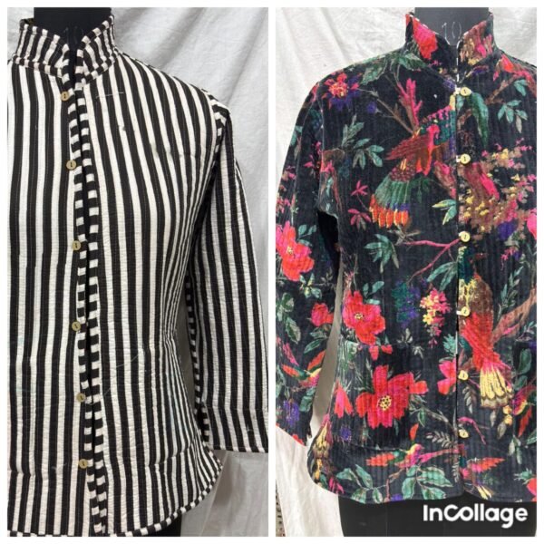 Jaipuri Print Quilted Jacket