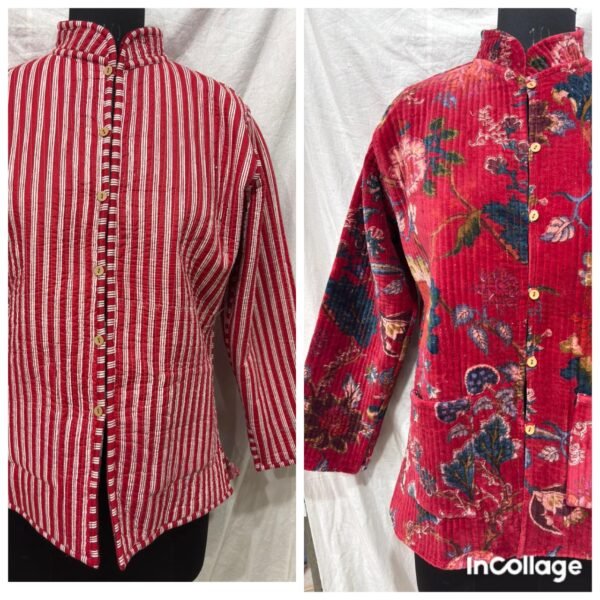 Jaipuri Print Quilted Jacket