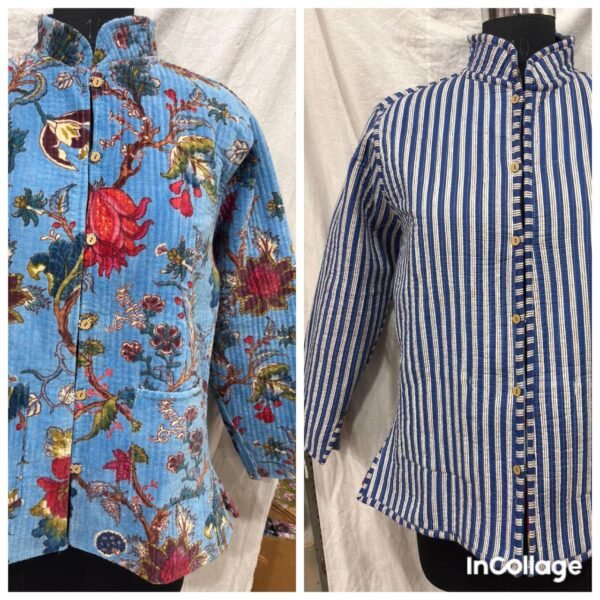 Jaipuri Print Quilted Jacket