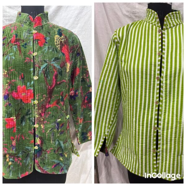 Jaipuri Print Quilted Jacket