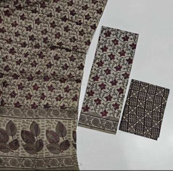 Hand block Vanaspati Print Cotton Suit
