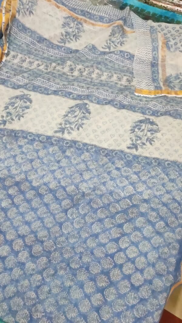 Block Print Kota Dorriya Saree