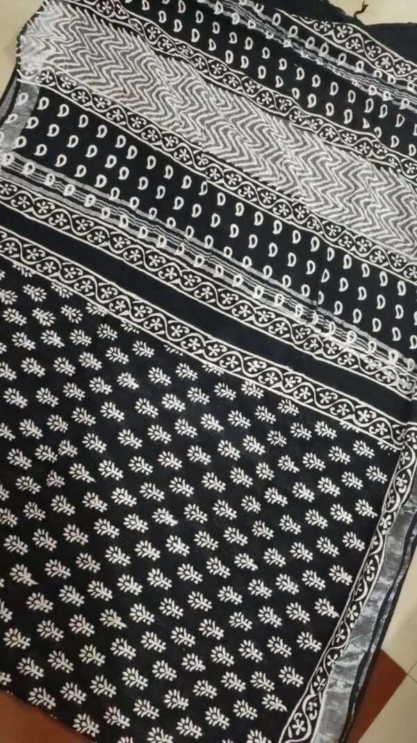 Linen Cotton Saree