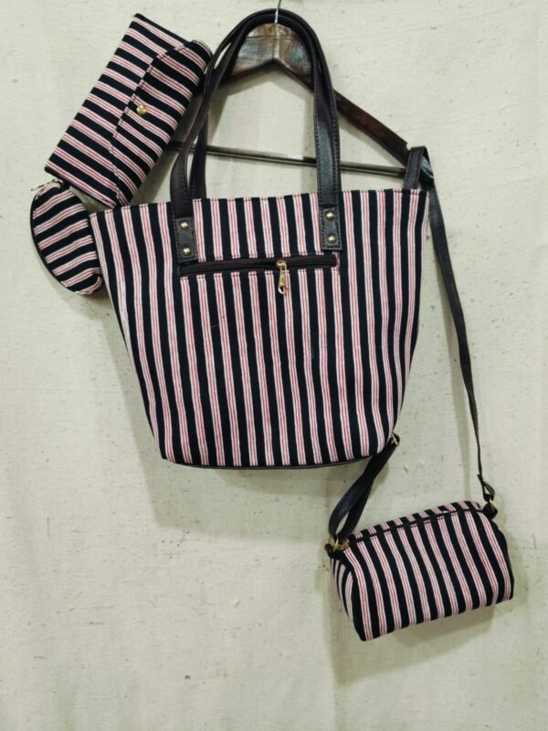 Jaipuri Printed Cotton 4pes Bag Set