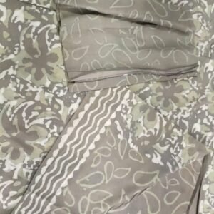Block Print Cotton Suit With Cotton Dupatta