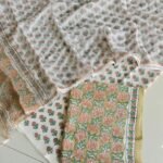 Block Print Cotton Suit With kota Doriya Dupatta