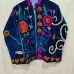 cotton velvet suzani jacket