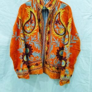 cotton velvet suzani jacket