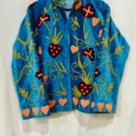 cotton velvet suzani jacket