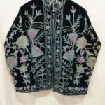 cotton velvet suzani jacket