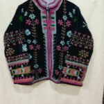 cotton velvet suzani jacket