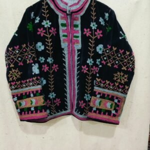 cotton velvet suzani jacket