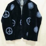 cotton velvet suzani jacket