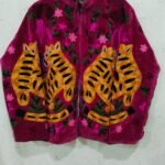 Tiger Embroidery Velevt Suzani Jacket 