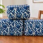 3-Piece Jaipuri Print Travel Pouch Set Combo